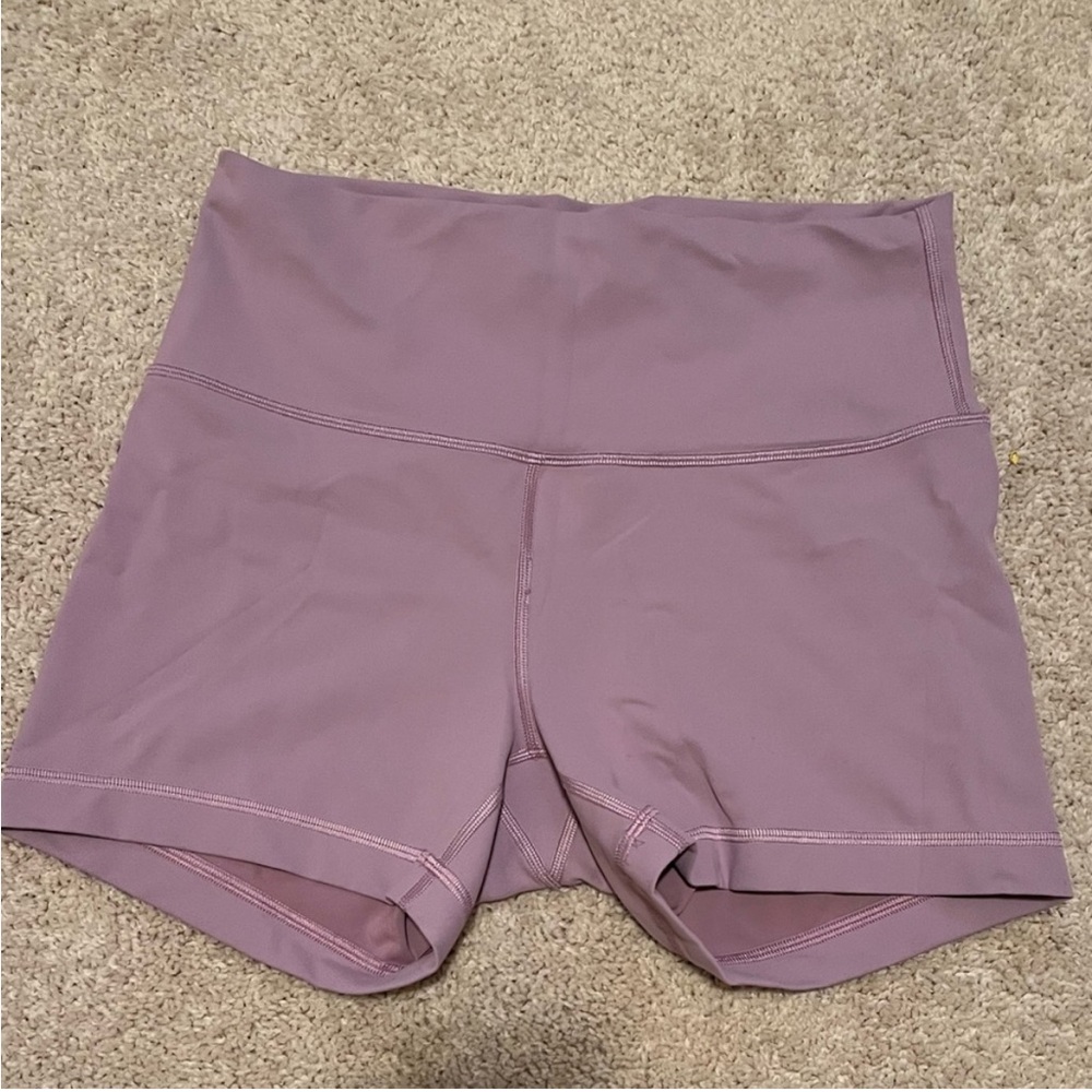 Women's Lululemon Lavender High-Waisted Shorts